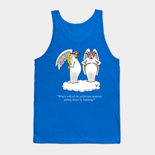 Funny Political Angel Cartoon Humor Tank Top